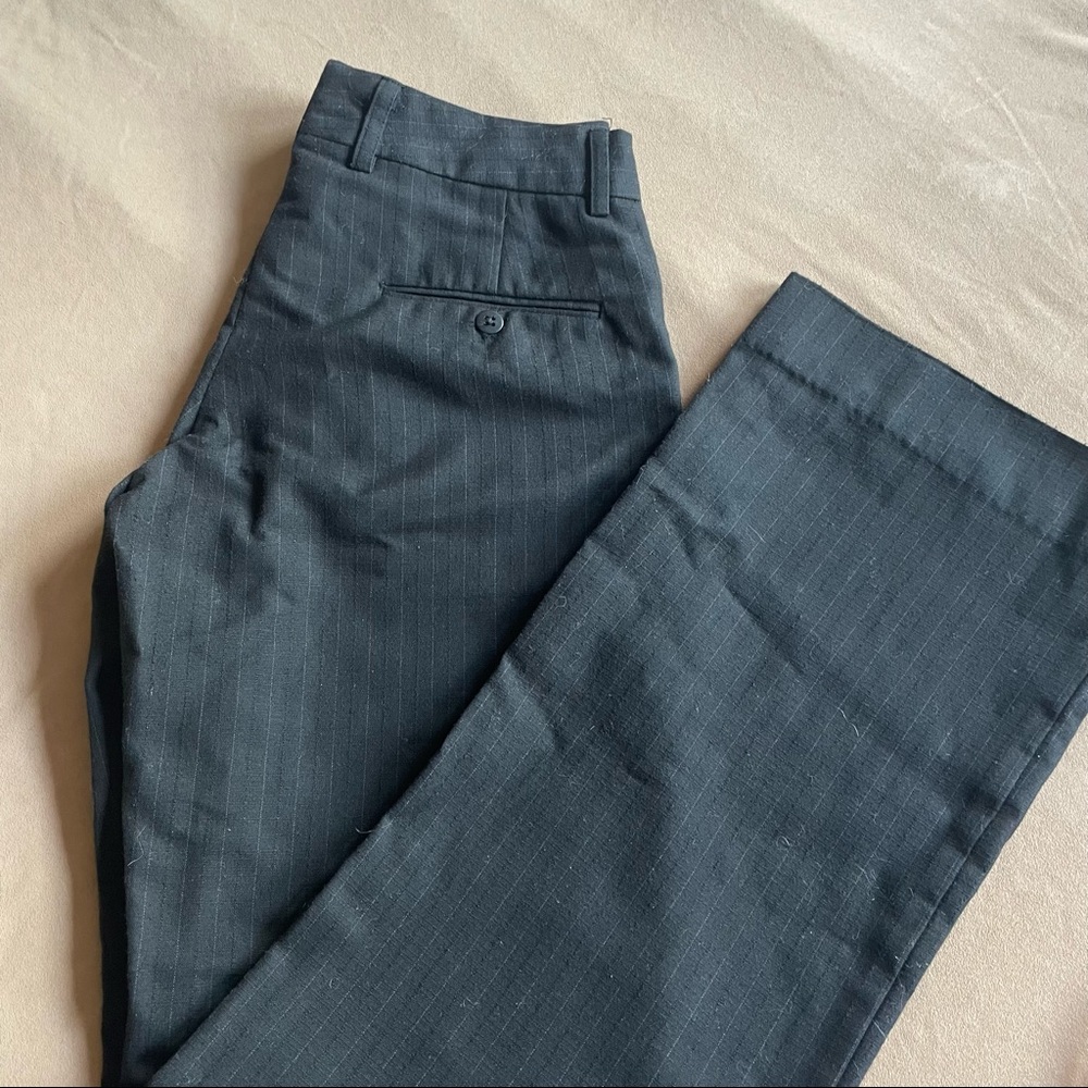 Copycat Express Editor Pants - Black Pinstripe, Size 0